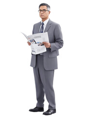 businessman with clipboard