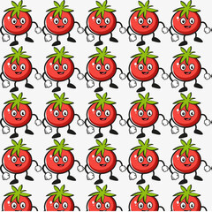  pattern of flat vector tomato