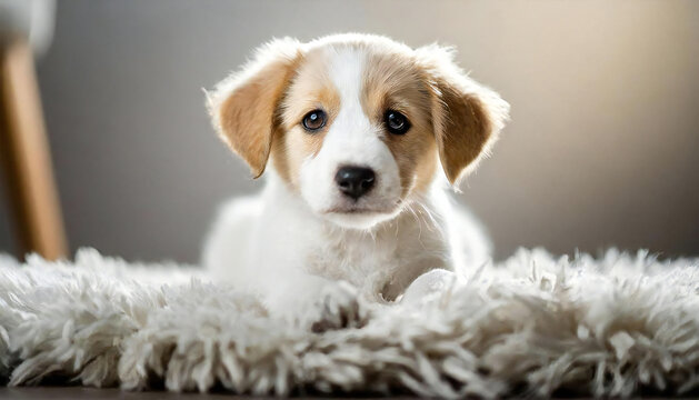 cute puppy. Cute dog image material.