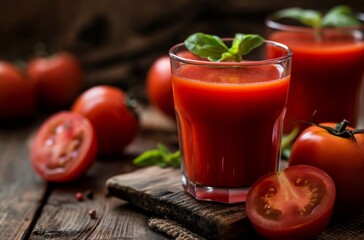 Fresh tomato juice