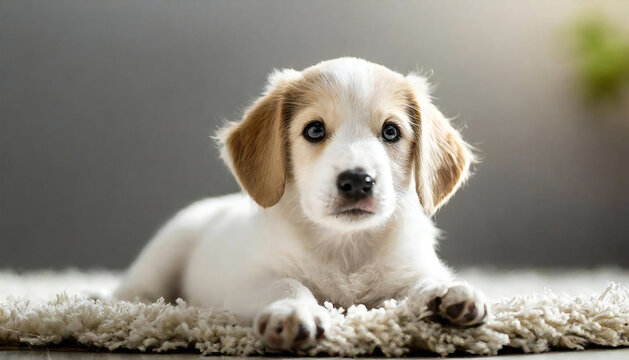 cute puppy. Cute dog image material.