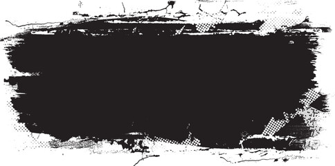 Glitch distorted grange shape . Noise grungy logo . Trendy defect error shapes . Glitched frame .Grunge textured . Distressed effect .Vector shapes