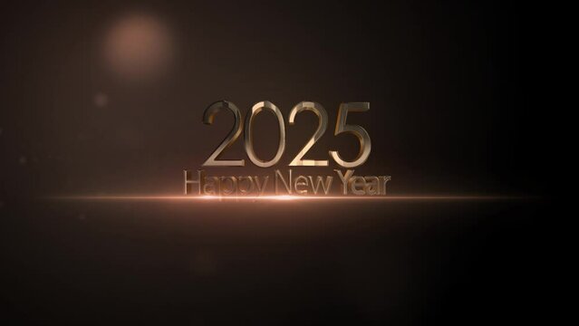 Happy New Year 2025, congratulations banner