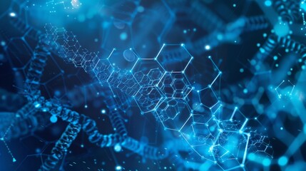 abstract science background blue