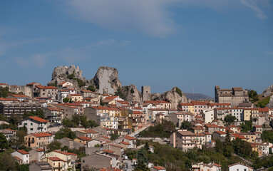 Pietrabbondante, Isernia, Molise. Panorama