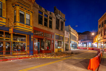 Bisbee, a historical mining town in South-Eastern Arizona, America, USA. A small fire burned two...