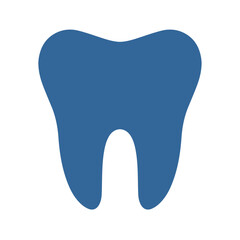 Vector graphic of tooth silhouette that can be used for symbols or logos