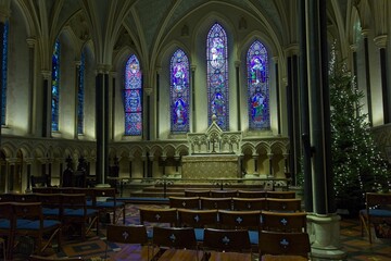 Interior of Saint Patrick's Cathedral Dublin, Ireland
