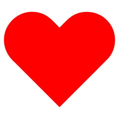 Transparent PNG of a simple red hearts playing card symbol. One out a set of four playing card suits - obrazy, fototapety, plakaty
