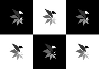 modern technology eagle illustration logo