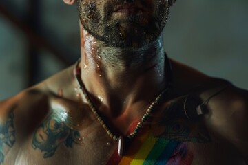 LGBTQ Pride learner. Rainbow disciple colorful magic diversity Flag. Gradient motley colored alliance LGBT rights parade festival idealization diverse gender illustration