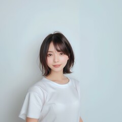 Fototapeta premium 10代の微笑む美しい女性