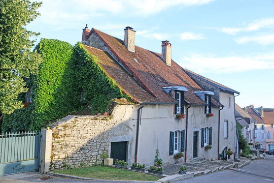 Town of Orgelet in France	