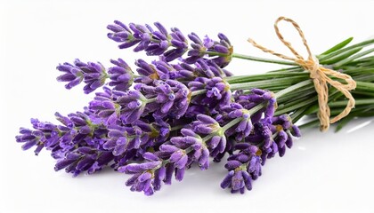 lavender isolated on white or transparent background