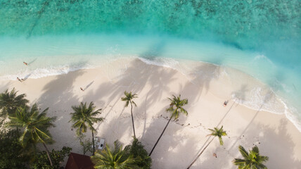 Aerial view of Tropical beach