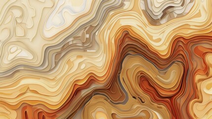 background with earth color tones, with waves generative ai