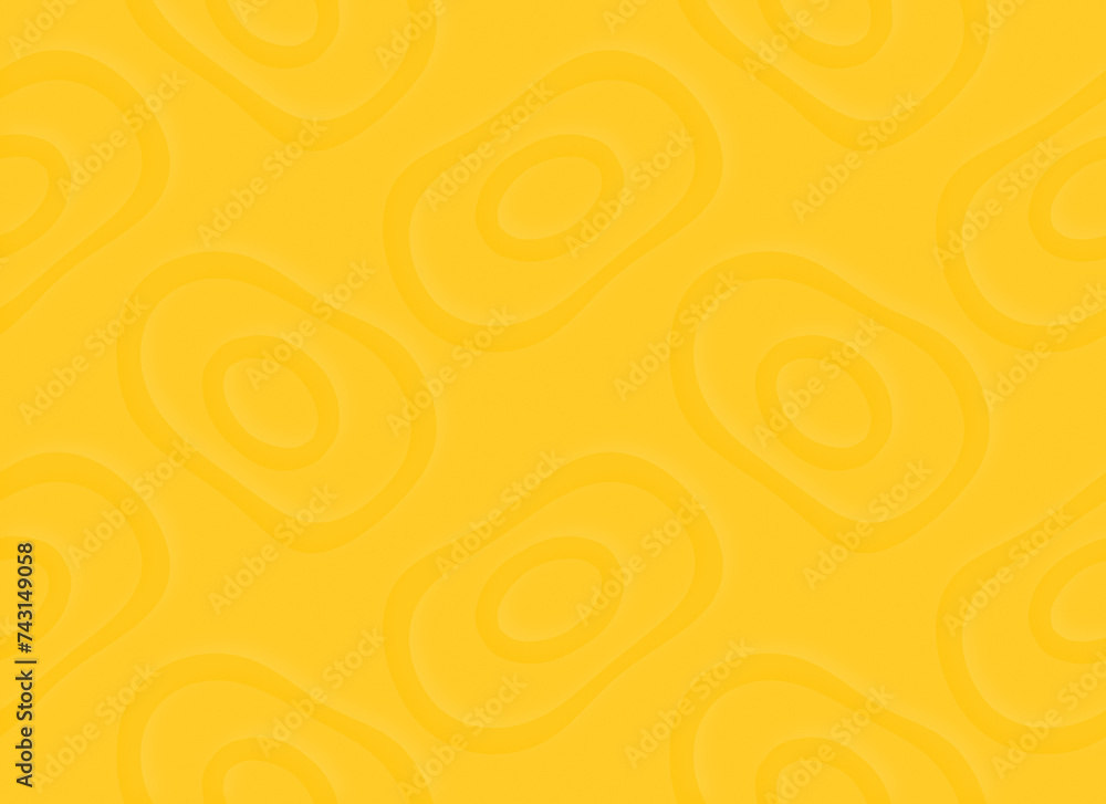 Poster seamless pattern of abstract geometric yellow shapes with subtle light effect or glow on bright yell