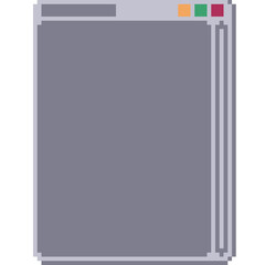Vertical Window UI Pixel Art