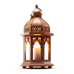 Beautiful Ramadan lantern fanous isolated on white background