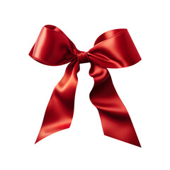 Pretty Red Bows isolated on white background