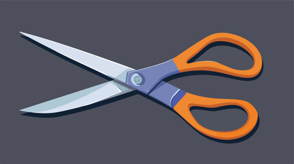 Scissors gardening tool flat style icon cartoon v