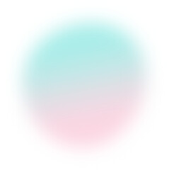 Abstract gradient transparent blur. Pink and Turquoise Gradient blob shape design element