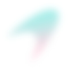 Abstract gradient transparent blur. Pink and Turquoise Gradient blob shape design element