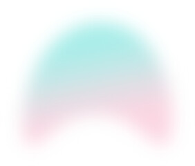 Abstract gradient transparent blur. Pink and Turquoise Gradient blob shape design element
