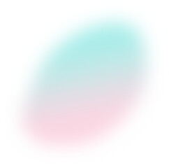 Abstract gradient transparent blur. Pink and Turquoise Gradient blob shape design element