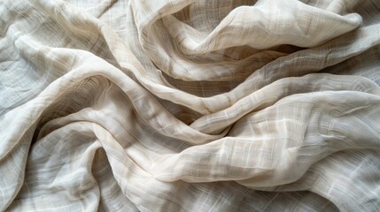 Background featuring the texture of natural linen - obrazy, fototapety, plakaty