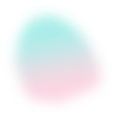 Abstract gradient transparent blur. Pink and Turquoise Gradient blob shape design element
