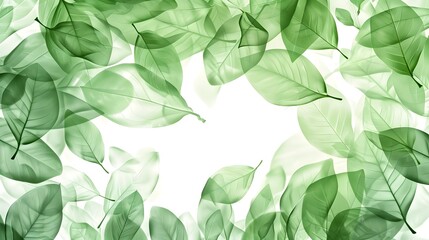 Green leaves background. Natural transparent green leaves plants using as spring background cover page environment ecology or greenery wallpaper
