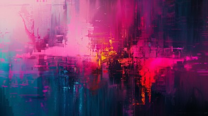 Vibrant Abstract Background with High Contrast and a Rich Palette of Colors