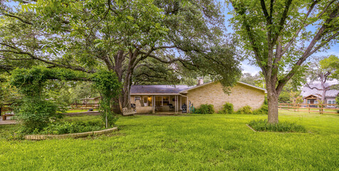 a home back yard