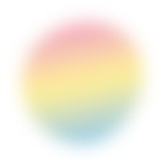 Abstract pink yellow blue gradient transparent blur. Colorful gradient blob shape design element