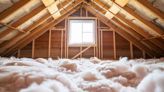 L'isolation de combles avec de la laine de verre pour améliorer le dpe.