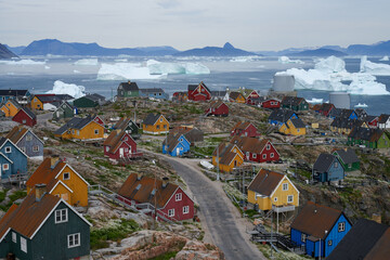 View on the village Uummannaq, Greenland © Dmitry Khmelyk
