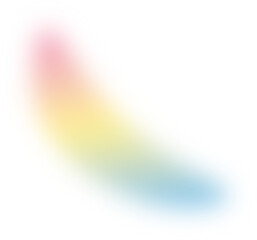 Abstract pink yellow blue gradient transparent blur. Colorful gradient blob shape design element
