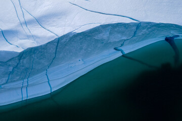Close up of a iceberg near Uummannaq, Greenland
