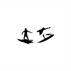  Illustration vector graphic of surf icon