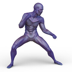 男性サイボーグ　3DCGレンダリング