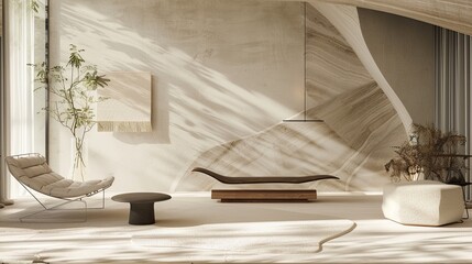 natural minimal layers, invoking a sense of peace with smooth forms that soothe the senses,...
