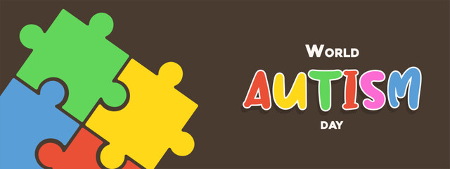 Autism Awareness Day Medical flat illustration. Health care