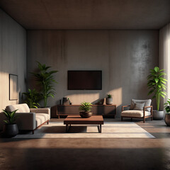 Fototapeta premium living room interior