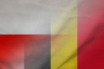 Poland and Belgium official flag international relations BEL POL