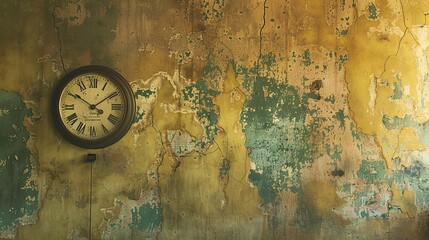 Clock Mounted to the Side of a Wall