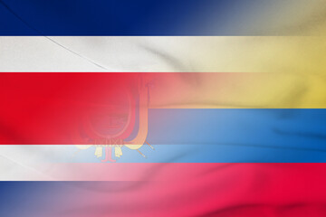 Costa Rica and Ecuador national flag transborder negotiation ECU CRI
