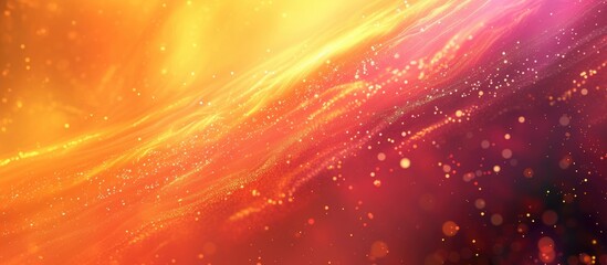 A blurry depiction of a bright orange and yellow background, radiating a mesmerizing light. The colors blend seamlessly, creating a stunning abstract bokeh effect.