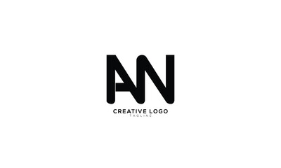 AN Abstract initial monogram letter alphabet logo design