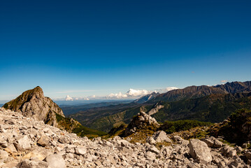 Hiking trail across the Czerwone Wierchy ridge